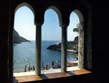 Itálie, Ligurie - Abbazia di San Fruttuoso, pohled na moře