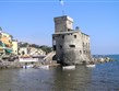 Itálie -  Ligurie - Rapallo, Castello sur Mare, postaven 1551 proti nájezdům pirátů