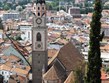 Itálie - Merano, pohled na město z okolních strání