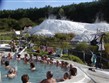 Maďarsko - Eger - Egerszalók, termální lázně, jakési maďarské Pamukkale s bílými poli travertinu