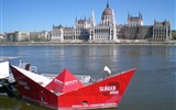 Letní Budapešť, krásy Dunajského ohybu, památky a termální lázně - Maďarsko - Budapešť - pohled na parlament stavěný podle londýnského vzoru v klasicistním stylu
