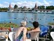 Kultura a příroda Evropy - Maďarsko - Hevíz - termální lázně v kráterovém jezeře, největším v Evropě, teplota i v zimě 30 stupňů