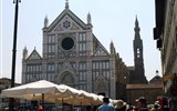 Poznáváme Toskánsko - Itálie - Florencie a Carrara - Santa Croce, františkánský kostel, gotický, ze 14.stol.