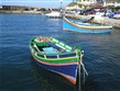 Malta -  Gozo - Marsalforn, barevné čluny luzzu
