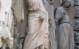 Pikardie, turistika v Ardenách, koupání v La Manche - Francie - Pikardie - Remeš, katedrála, tzv. Smějící se anděl, novodobý symbol EU