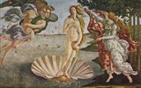 Berlín a večerní slavnost světel, výstavy Botticelli a Mondrian - Německo - Frankfurt n.M. - Sando Botticelli,Zrození Venuše, 1486