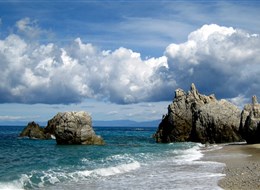 Itálie - Kalábrie - překrásné pobřeží u Capo Spulico