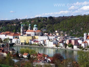 Německo - Bad Füssing - lázeňské městečko na Innu
