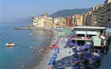 Ligurská riviéra a Cinque Terre s koupáním - Itálie - Ligurie - pláže v Camogli