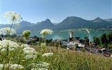 zájezdy v době státních svátků Rakousko - Rakousko - Sankt Wolfgang - pohled na městečko na břehu jezera Wolfgangsee