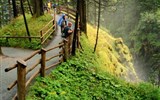 NP Berchtesgaden a Krimmelské vodopády - Rakousko -  NP Hohe Tauern - vodopády Krimmell, největší rakouské vodopády (celkem 400 metrů výšky)
