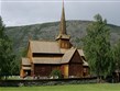Norsko - Lom, roubený kostel, 1240, výrazně přestavěn v 16.století