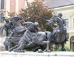 Maďarsko - Eger - sousoší z období bojů s Osmanskou říší před minoritským kostelem