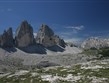Itálie Dolomity - Tre Cime (německy Drei Zinnen), nejvyšší bod 2.999 m