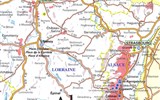 Advent v Alsasku - zimní pohádka o víně - Francie - mapka vinařského kraje Alsasko