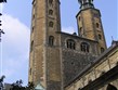 Německo - Harz - Goslar, Marktkirche, kostel sv.Kosmy a Damiána, nestejné věže . severní vyhořela 1589 a obnovena, zvon Johanna, 6,7 tuny