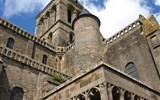 Mont-St-Michel - Francie - Bretaň - Mont St.Michel, detaily kostela z Velkého vnitřního schodiště