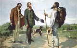 Ornans - Francie - obraz Gustave Courbeta - Dobrý den pane Courbet