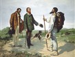 Francie - obraz Gustave Courbeta - Dobrý den pane Courbet