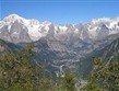 Itálie - údolí Aosta - městečko Courmayeur, letovisko na úpatí Mont Blanku, 1.224 m n.m.