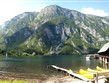 Slovinsko - Julské Alpy - půjčovna lodí u Bohinjského jezera