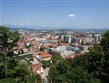 Slovinsko - Lublaň, pohled na město od hradu