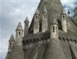Francie - zámky na Loiře - Abbaye de Fontevraud, detail střech  Foto:Janata