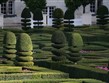Francie - zámky na Loiře - Villandry, zahrady květinové i zeleninové v renesančním stylu