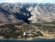 Chorvatsko - národní park Paklenica - kaňon Velké Paklenice s městečkem Starigrad