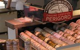 gastronomie Périgordu - Francie - Perigord - Sarlat, paštiky z husích jater