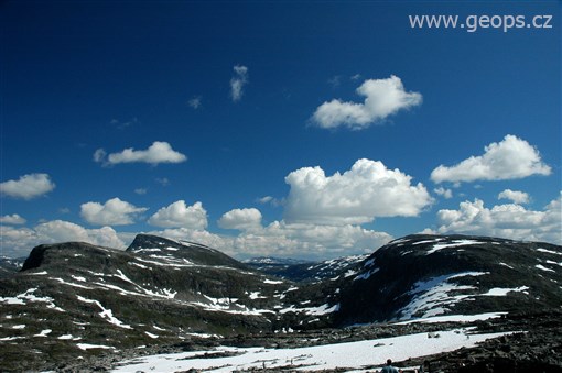 Norsko - Dalsnibba, místo s kruhovým výhledem do okolí