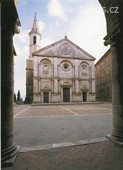 Itálie - Toskánsko - Pienza, katedrála z let 1459-62