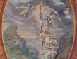Itálie - Lazio - Caprarola, Palazzo Farnese, fresky Jacoba Laddera, Jákobův žebřík v pokoji snů