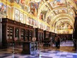 Španělsko - okolí Madridu - El Estorial, knihovna se 40.000b svazky, stropní fresky ze 16.století od Tibaldiho