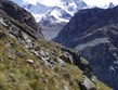 Švýcarsko - Matterhorn, leží nad městečkem Zermatt