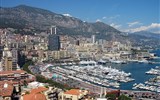 Monako - Monako - pohled na přístav a centrum města