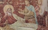Perly severní Itálie - Itálie - Assisi - bazilika San Francesco, Izák žehná Jakubovi od Giotta