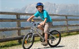 Cyklostezky pod Taurami a Dachsteinem - Rakousko - malý cyklista