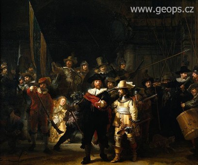 Holandsko - Amsterdam - Rembrandt - noční hlídka