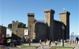 Jižní Toskánsko a kraj Etrusků Lazio - Itálie - Lazio - Bolsena, Rocca della Monaldeschi Cervara, první zmínka 1156