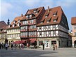 Německo - Harz - Quedlinburg, hrázděné domy na Marktpatzu