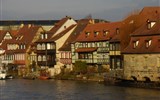 Bamberg, město UNESCO a mezinárodní festival samby - Německo - Bamberg - nábřeží