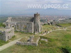 Albanie - pevnost Rozafat, původně ilyrská pevnost, silně opevněná Benátčany ve 14.stol