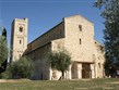 Itálie - Toskánsko - Sant´Antimo, 1118 přestavěn v rom.stylu, arch.Lucca Arzo z Porcari