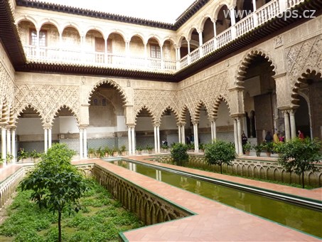 Španělsko - Andalusie -  Sevilla, Alcazár, Patio de las Doncellas