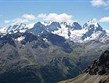 Itálie - výhled na Piz Bernina a Piz Roseg