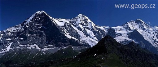 Švýcarsko - Eiger - Mönch a Jungfrau
