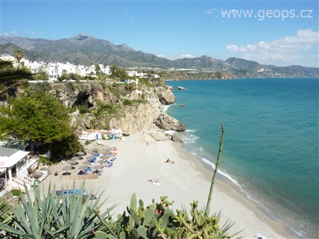 Španělsko - Andalusie -  Nerja, Balcón de Europa a jedny z nejkrásnějších pláží Evropy