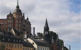 Stockholm a ostrovy letecky - Švédsko - Stockholm - čtvrt Sodermalm leží celá na ostrově zvaném Ason