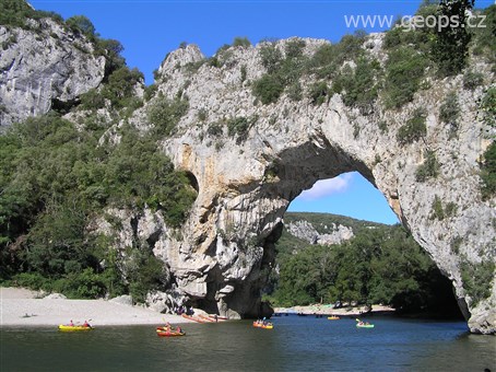 Francie - kaňon řeky Ardeche